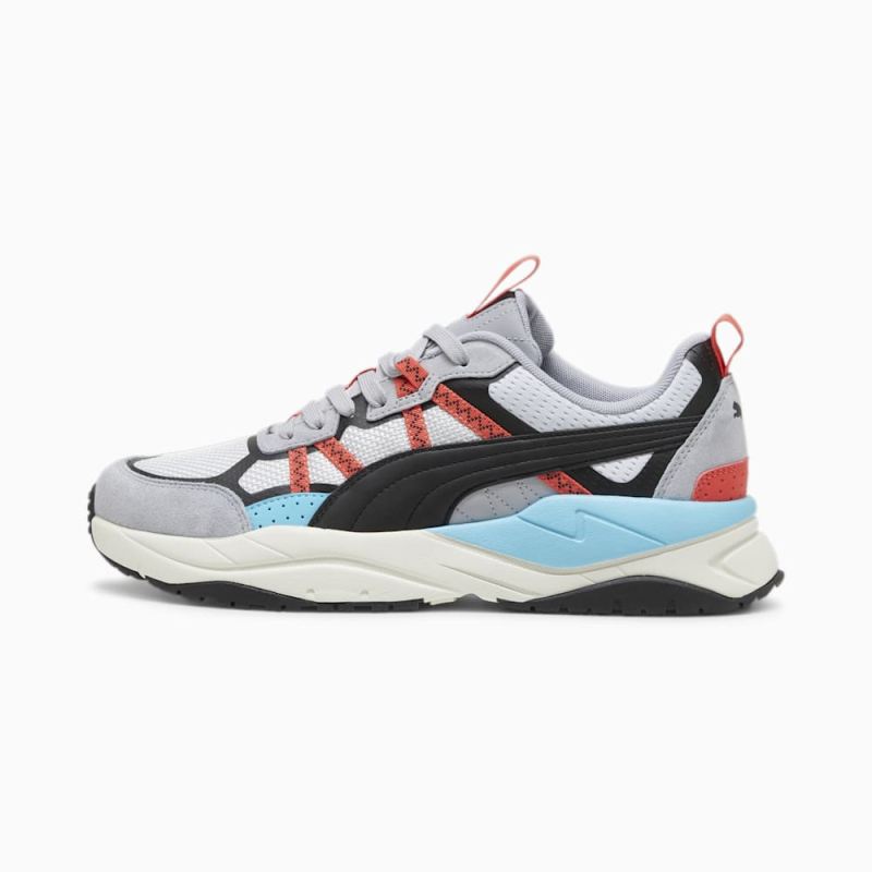 Puma | Men's X-Ray Tour Sneakers - Gray Fog-Black-Active Red