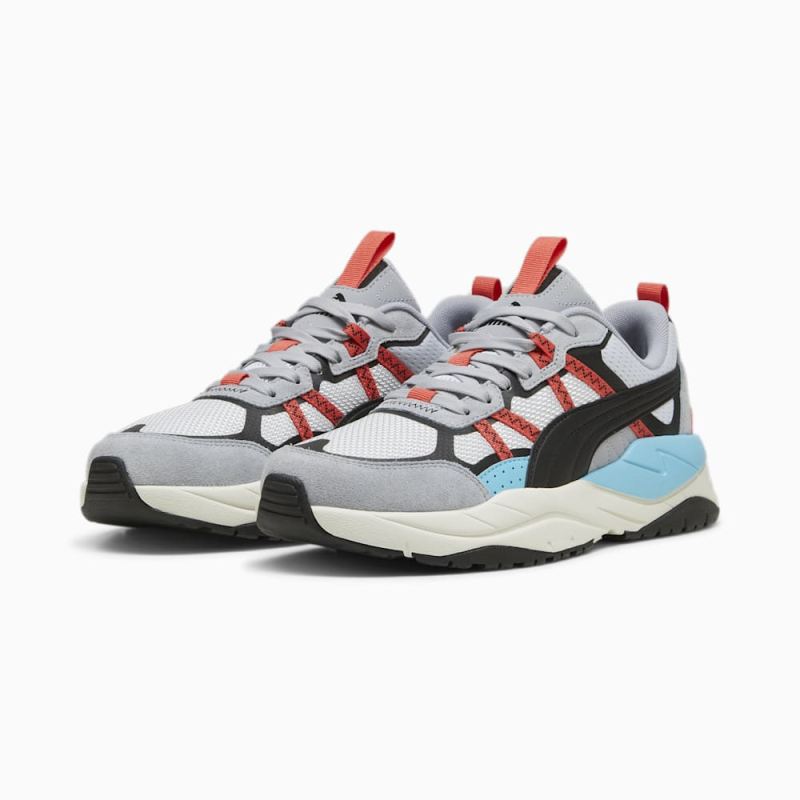 Puma | Men's X-Ray Tour Sneakers - Gray Fog-Black-Active Red