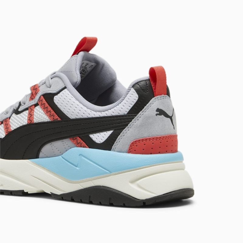 Puma | Men's X-Ray Tour Sneakers - Gray Fog-Black-Active Red