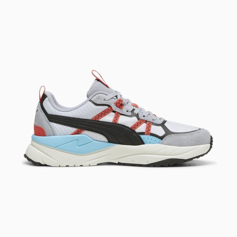 Puma | Men's X-Ray Tour Sneakers - Gray Fog-Black-Active Red