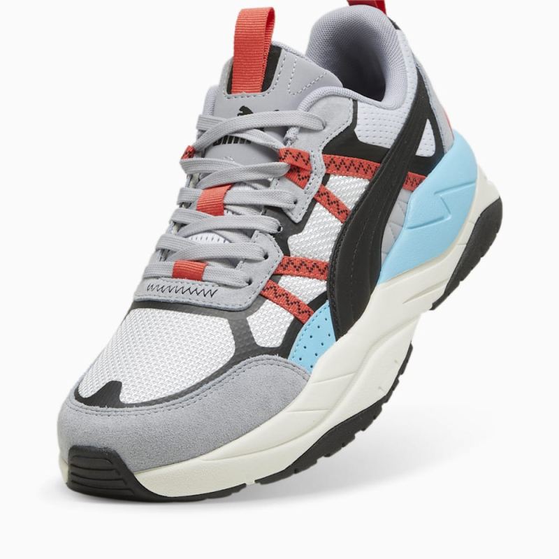 Puma | Men's X-Ray Tour Sneakers - Gray Fog-Black-Active Red