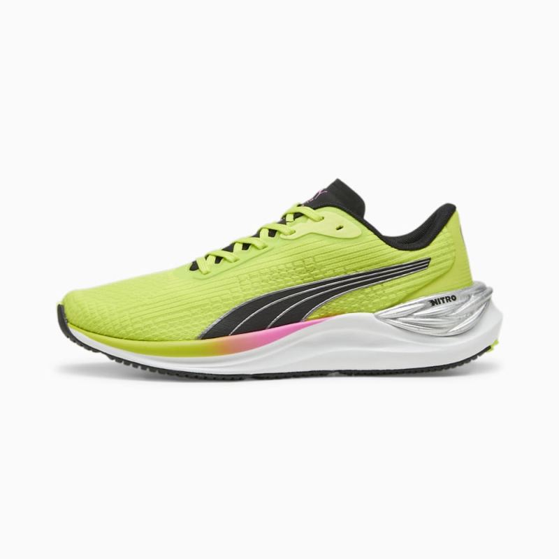 Puma | Women's Electrify NITRO 3 Running Shoes - Lime Pow-Black-Poison Pink