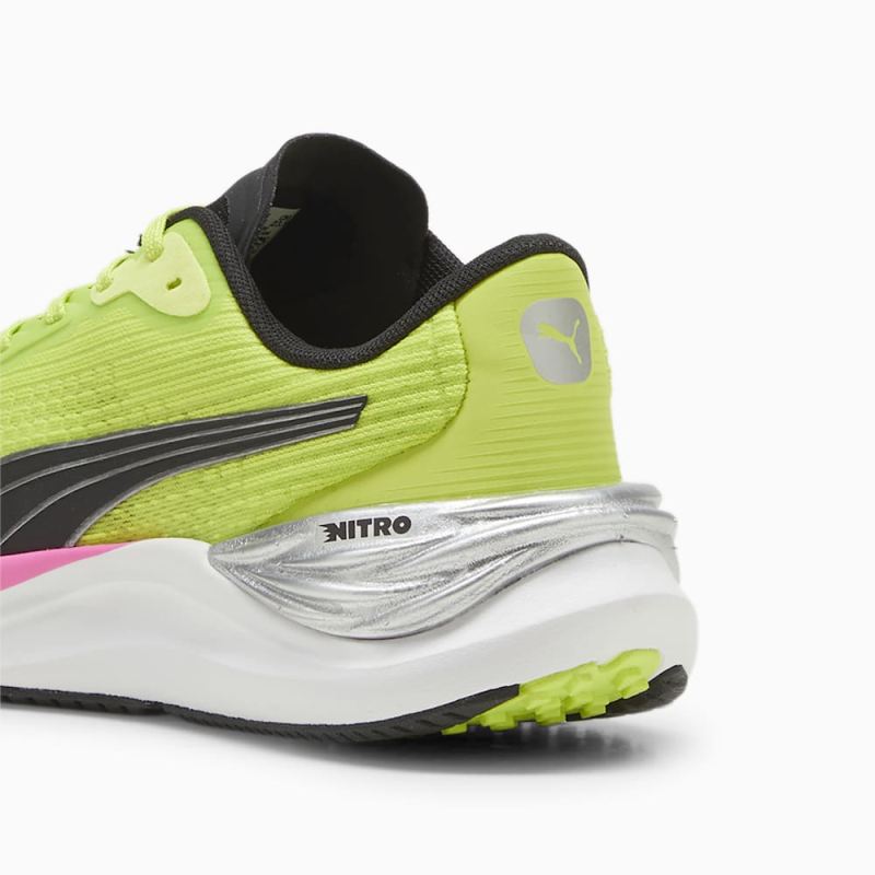 Puma | Women's Electrify NITRO 3 Running Shoes - Lime Pow-Black-Poison Pink