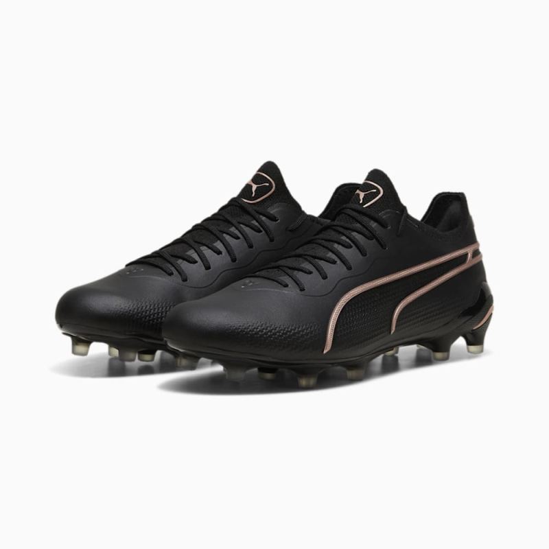 Puma | Men's KING ULTIMATE FG/AG Soccer Cleats - Black-Copper Rose