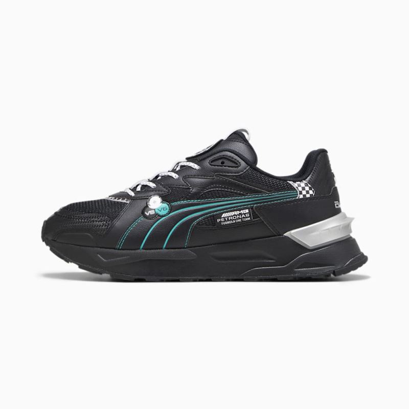 Puma | Men's Mercedes AMG-Petronas F1 Motorsport Mirage Sport Asphalt Garage Crews Sneakers - Black-Spectra Green