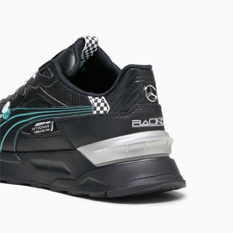 Puma | Men's Mercedes AMG-Petronas F1 Motorsport Mirage Sport Asphalt Garage Crews Sneakers - Black-Spectra Green