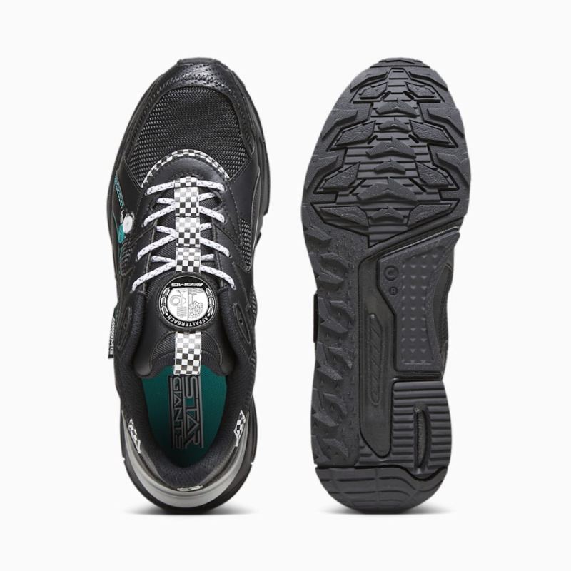 Puma | Men's Mercedes AMG-Petronas F1 Motorsport Mirage Sport Asphalt Garage Crews Sneakers - Black-Spectra Green