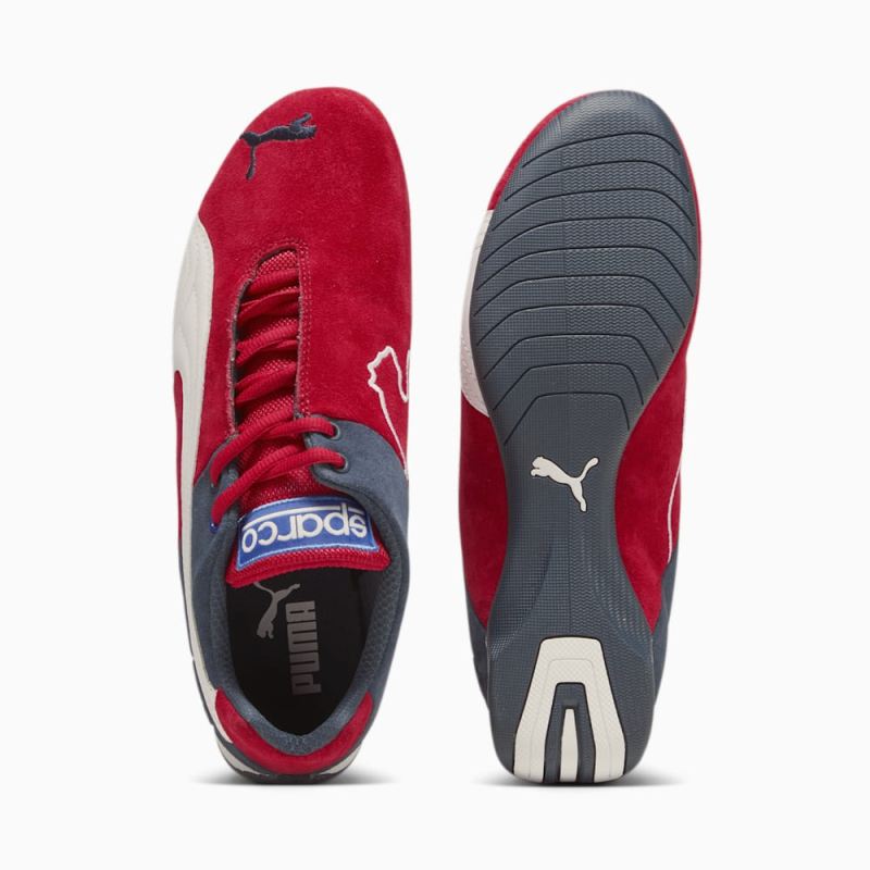 Puma | Men's x SPARCO Future Cat OG Driving Shoes - Fast Red-White-Dark Night