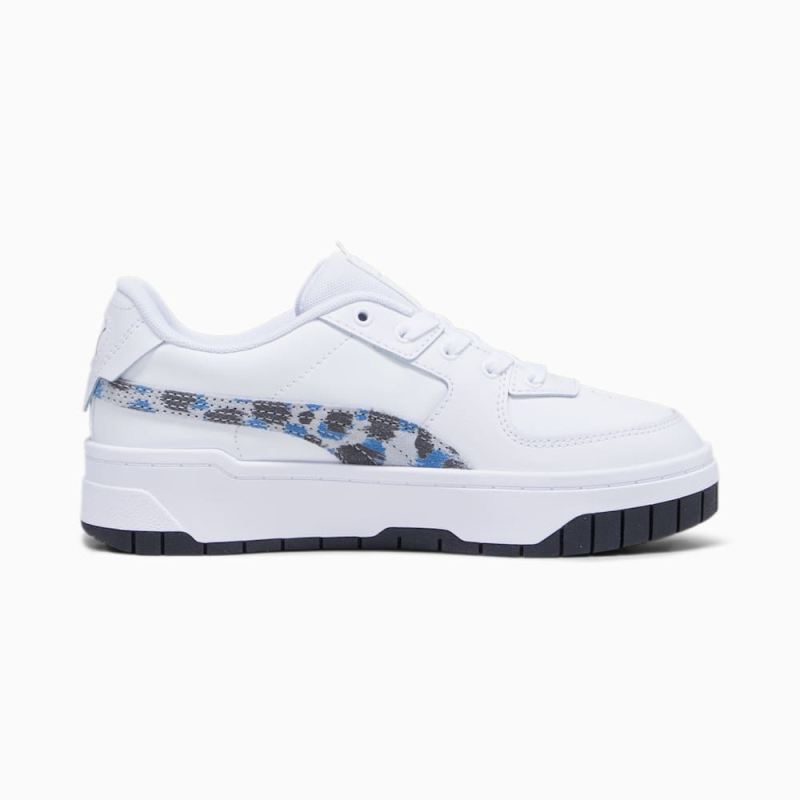 Puma | Girls Cali Dream Animal Print Big Kids Sneakers - White-Racing Blue