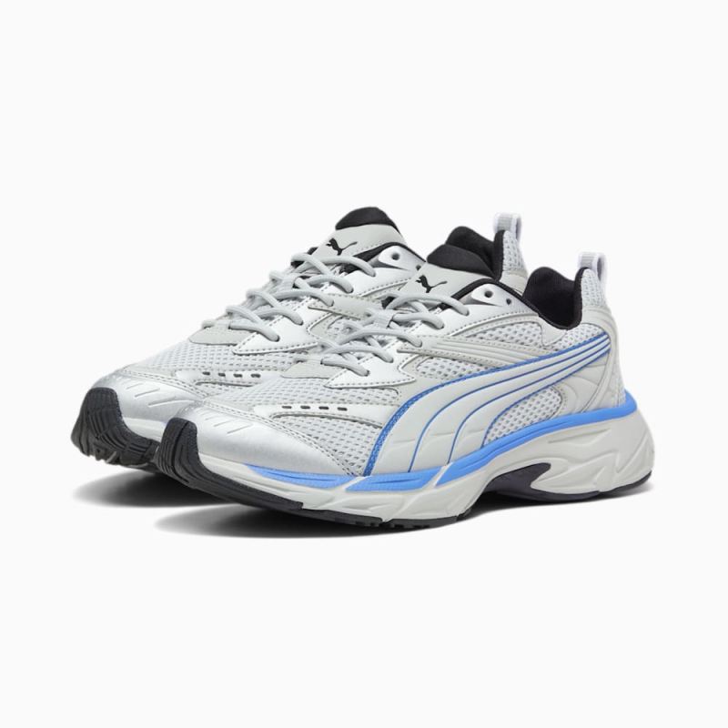 Puma | Women's Morphic Pop Sneakers - Ash Gray-Ultra Blue