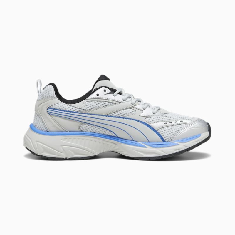 Puma | Women's Morphic Pop Sneakers - Ash Gray-Ultra Blue