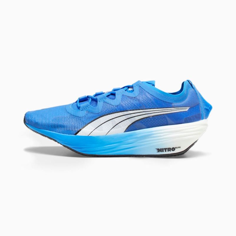 Puma | Women's Fast-FWD NITRO Elite Running Shoes - Fire Orchid-Ultra Blue-White - Click Image to Close