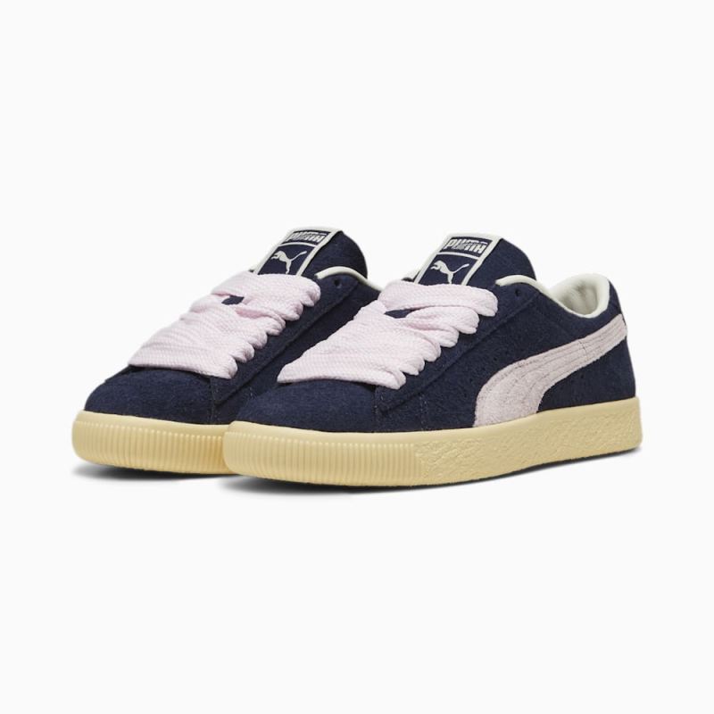 Puma | Women's Suede VTG B-Girl Sneakers - Navy-Light Straw