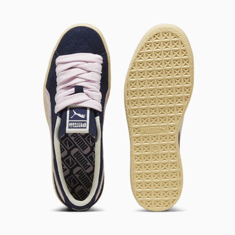 Puma | Women's Suede VTG B-Girl Sneakers - Navy-Light Straw