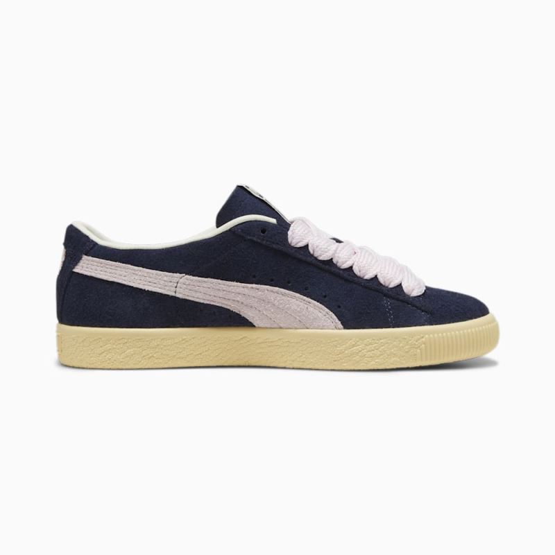 Puma | Women's Suede VTG B-Girl Sneakers - Navy-Light Straw