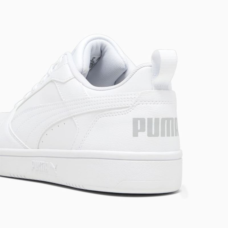 Puma | Men's Rebound V6 Low Sneakers - White-Cool Light Gray