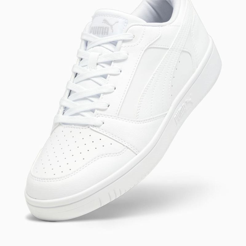 Puma | Men's Rebound V6 Low Sneakers - White-Cool Light Gray