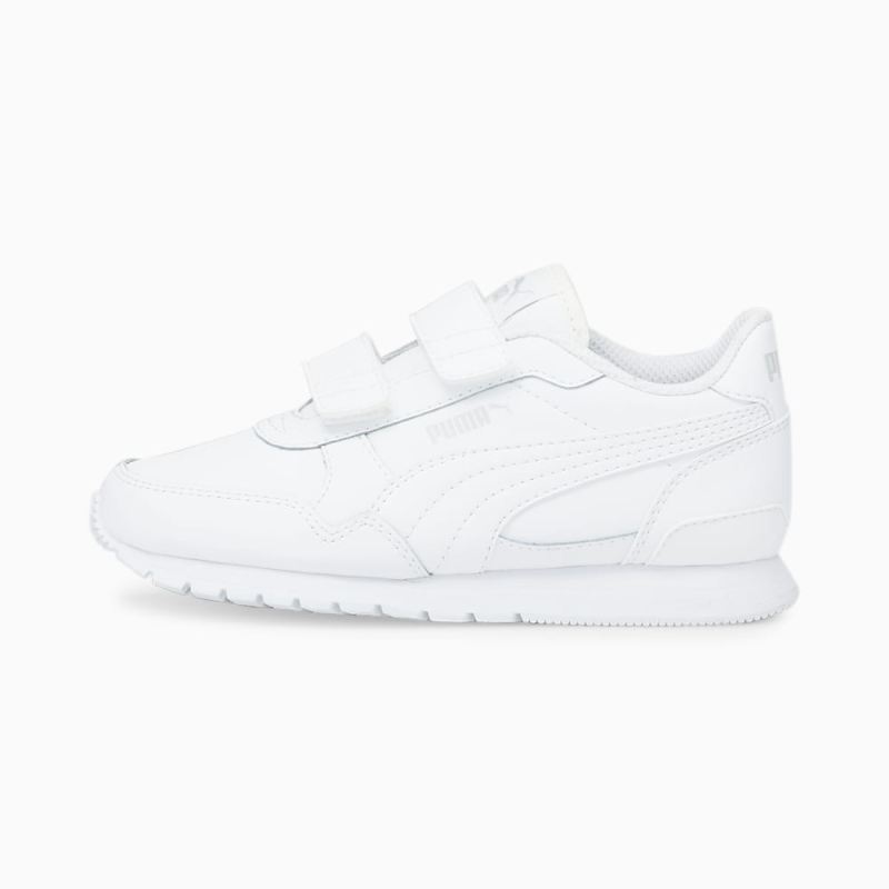 Puma | Boys ST Runner v3 Leather Little Kids Sneakers - White-White