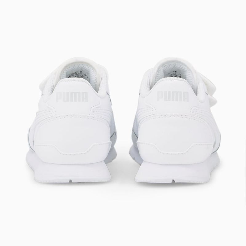 Puma | Boys ST Runner v3 Leather Little Kids Sneakers - White-White