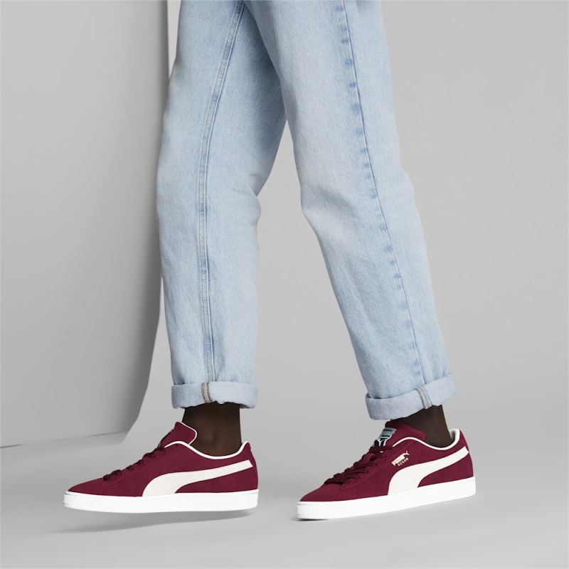 Puma | Men's Suede Classic XXI Sneakers - Cabernet-White