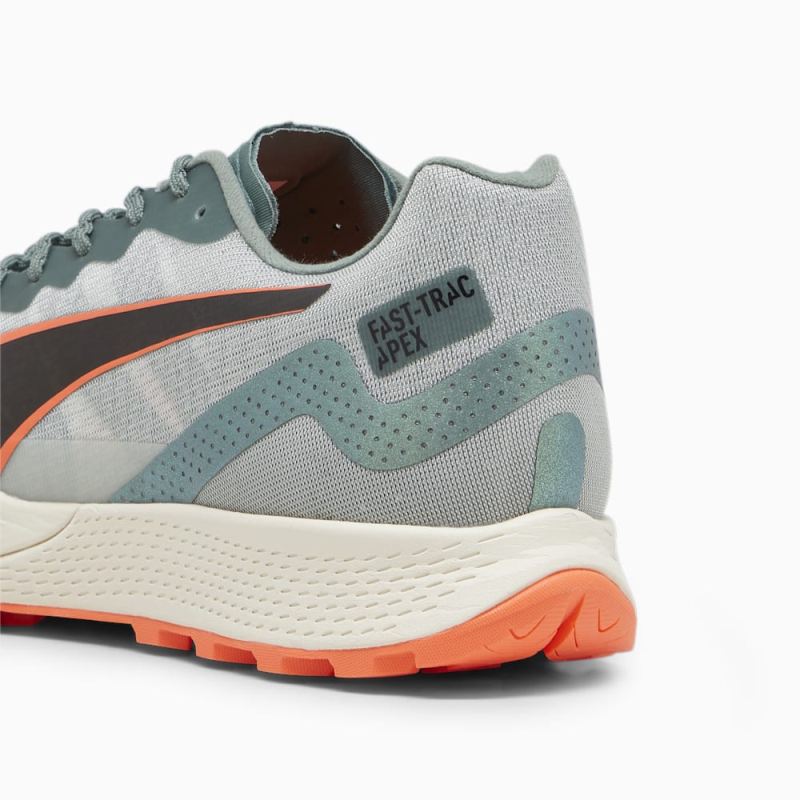 Puma | Men's SEASONS Fast-Trac Apex NITRO Running Shoes - Eucalyptus-Neon Sun