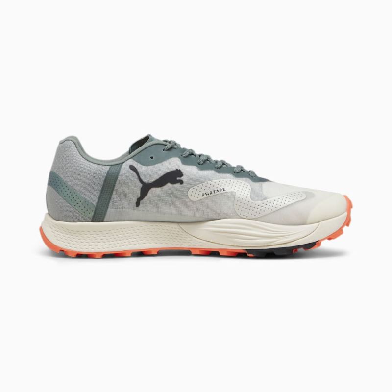 Puma | Men's SEASONS Fast-Trac Apex NITRO Running Shoes - Eucalyptus-Neon Sun