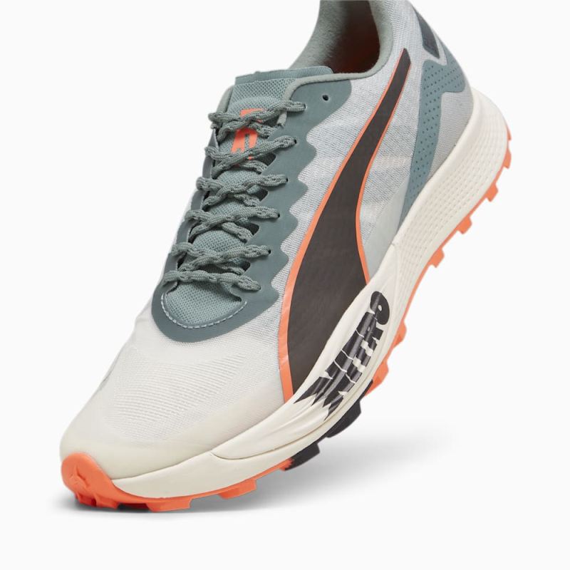 Puma | Men's SEASONS Fast-Trac Apex NITRO Running Shoes - Eucalyptus-Neon Sun