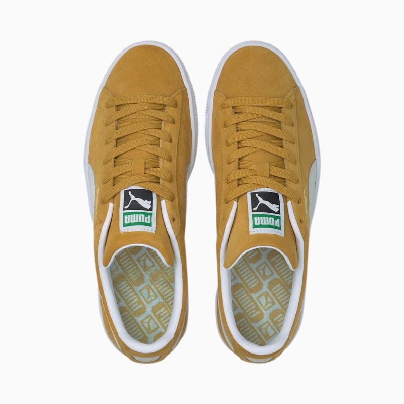 Puma | Men's Suede Classic XXI Sneakers - Honey Mustard-White