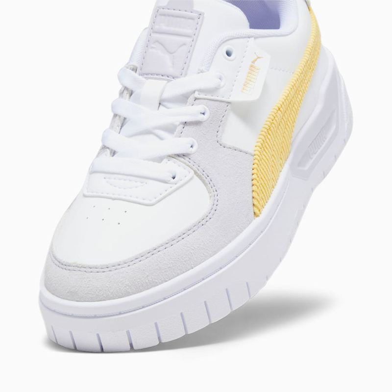 Puma | Girls Cali Dream Corduroy Big Kids Sneakers - White-Flaxen