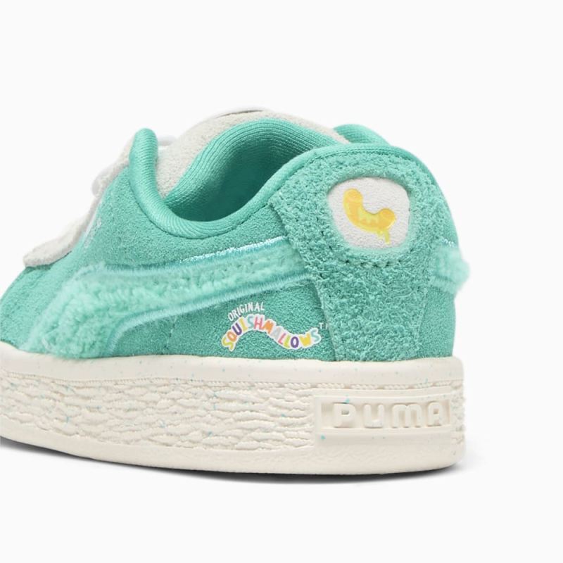 Puma | Girls Puma | Girls x SQUISHMALLOWS Suede XL Winston Toddlers Sneakers - Warm White-Alpine Snow-Elektro Pool