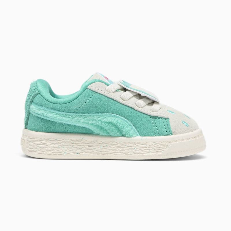 Puma | Girls Puma | Girls x SQUISHMALLOWS Suede XL Winston Toddlers Sneakers - Warm White-Alpine Snow-Elektro Pool