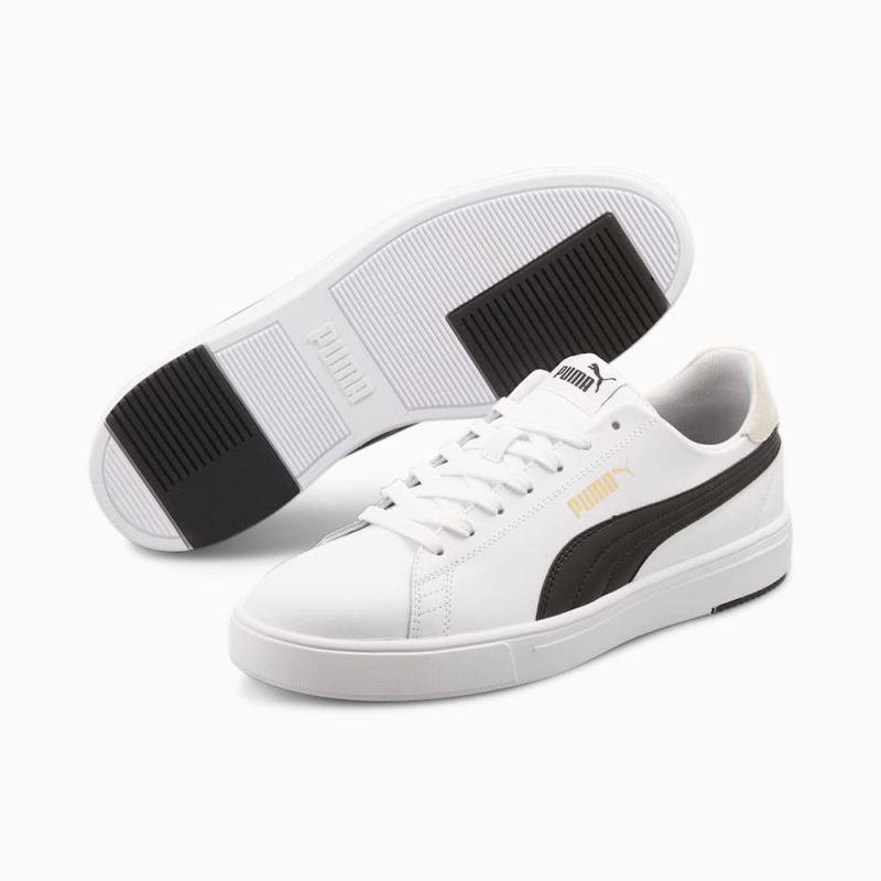 Puma | Men's Serve Pro Lite Sneakers - White-Black-Team Gold