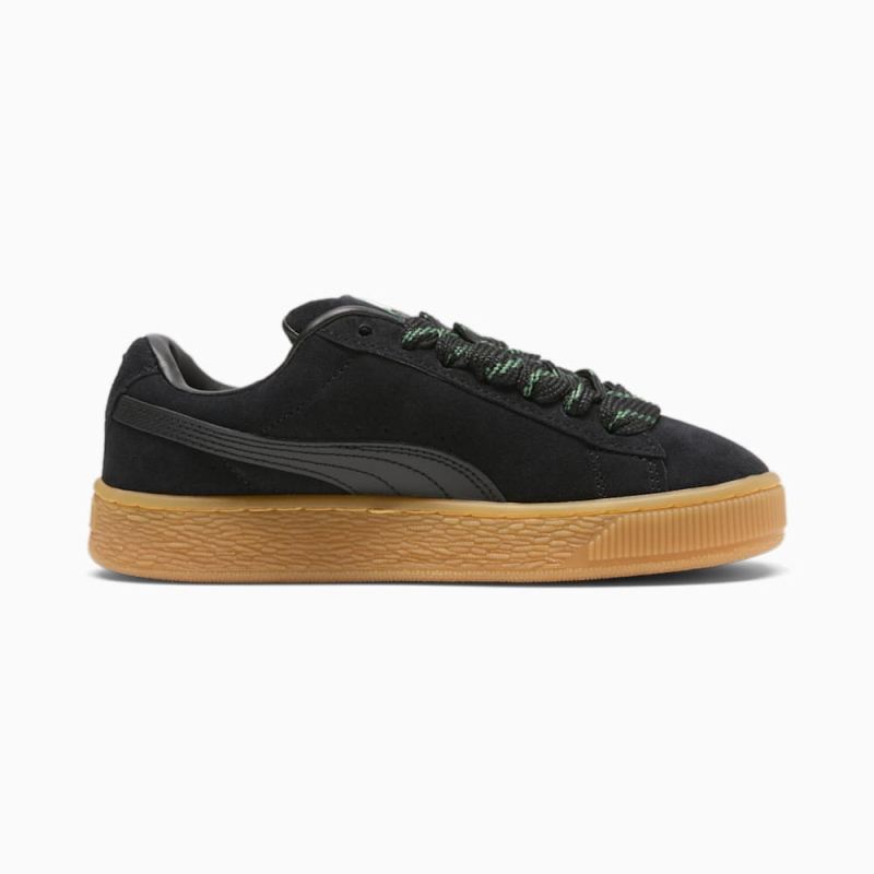 Puma | Girls Suede XL Skate Big Kids Sneakers - Black-Vine-White