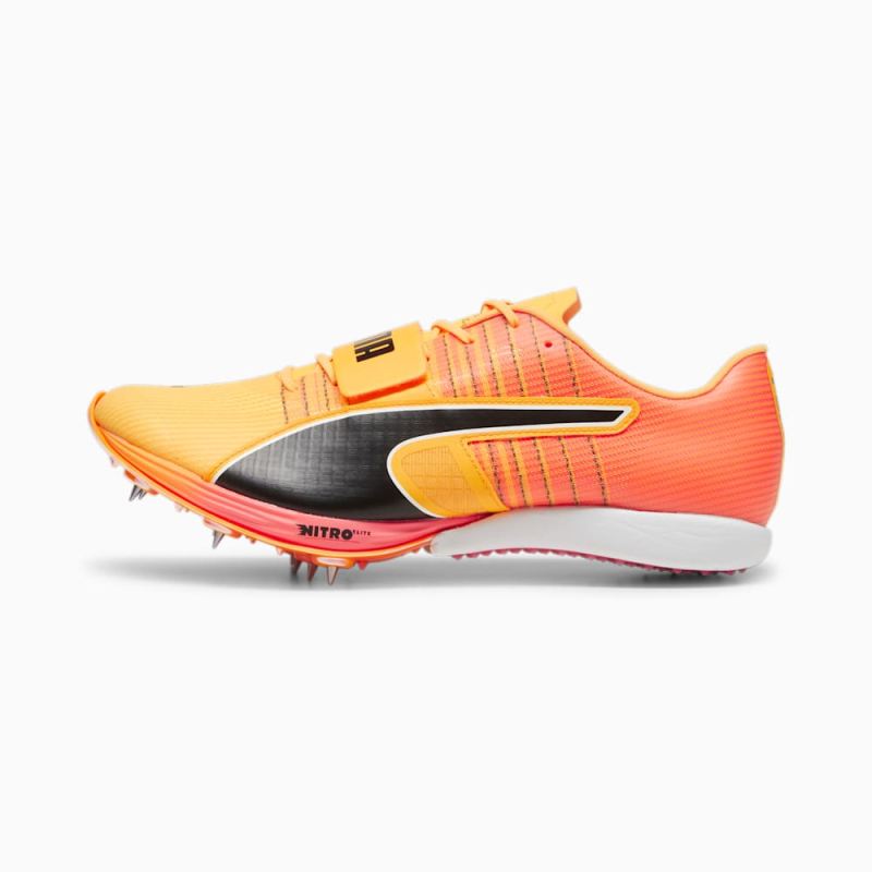 Puma | Women's evoSPEED NITRO Long-Jump 2 Track & Field Unisex Shoes - Sun Stream-Sunset Glow-Black