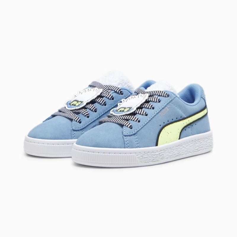 Puma | Boys Puma | Boys x TROLLS Suede Little Kids Sneakers - Team Light Blue-Fizzy Light