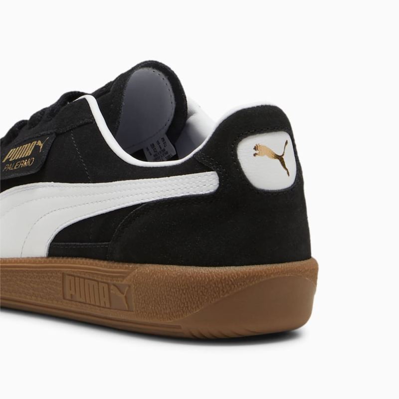 Puma | Men's Palermo Sneakers - Black-White