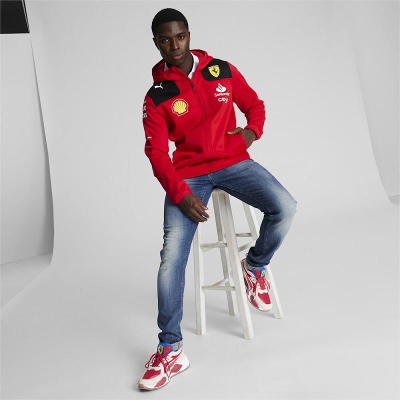 Puma | Men's SCUDERIA FERRARI x JOSHUA VIDES RS-X Sneakers - Rosso Corsa-Frosted Ivory