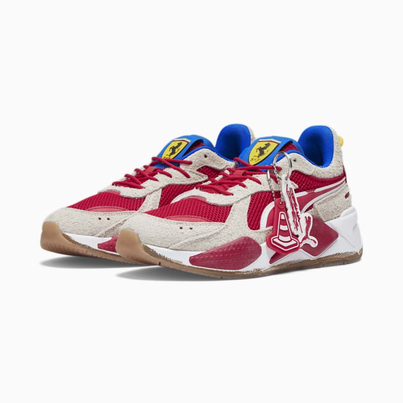 Puma | Men's SCUDERIA FERRARI x JOSHUA VIDES RS-X Sneakers - Rosso Corsa-Frosted Ivory