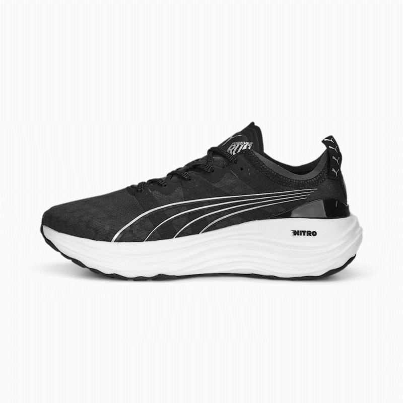 Puma | Women's ForeverRUN NITRO Running Shoes - Black-White