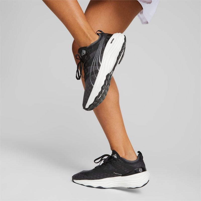 Puma | Women's ForeverRUN NITRO Running Shoes - Black-White