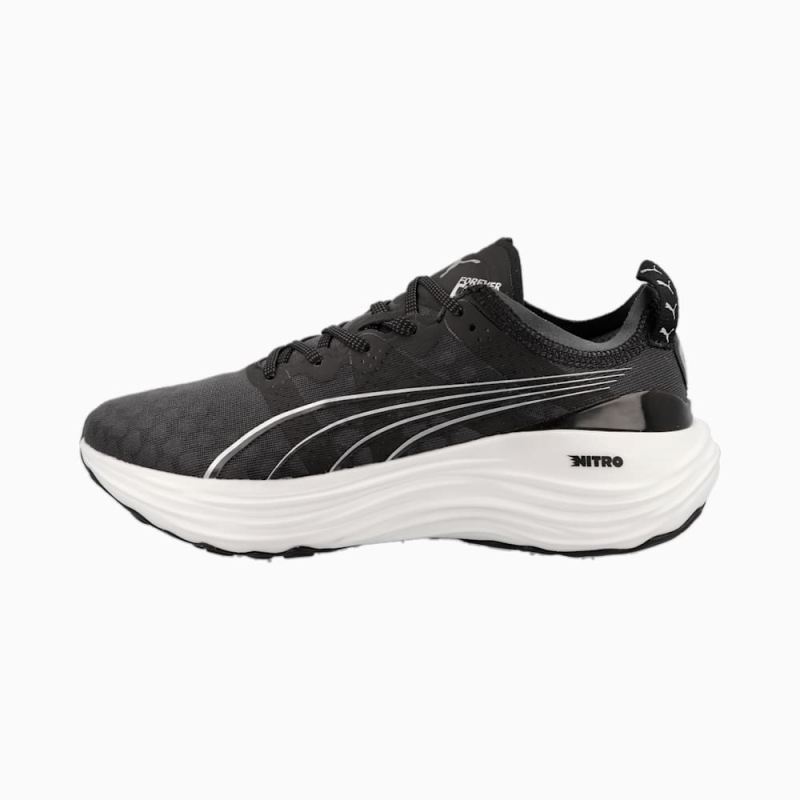 Puma | Women's ForeverRUN NITRO Running Shoes - Black-White