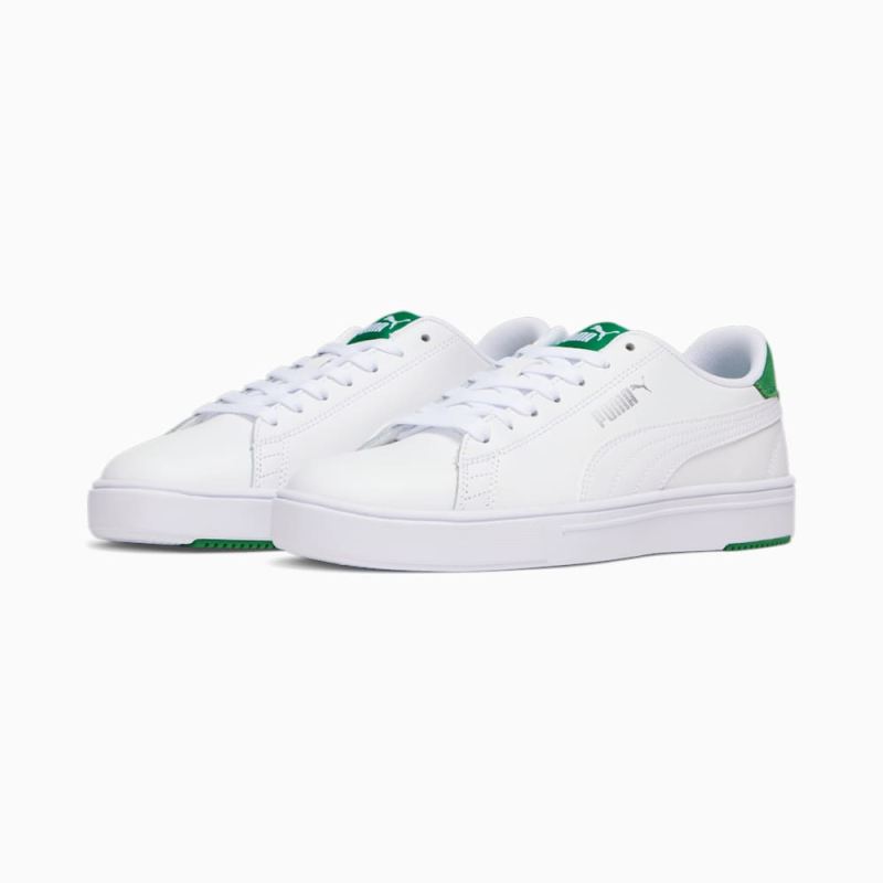 Puma | Women's Serve Pro Lite Sneakers - White-White-Amazon Green-Silver