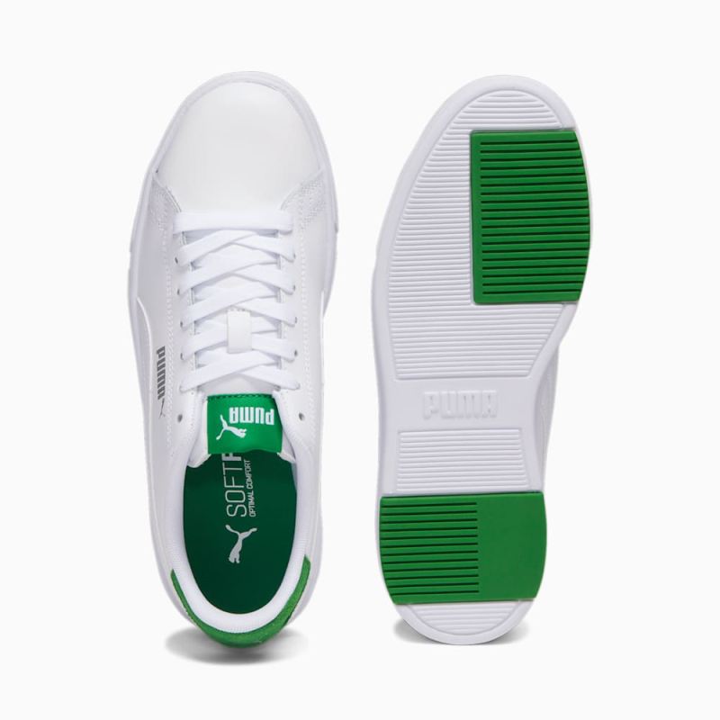 Puma | Women's Serve Pro Lite Sneakers - White-White-Amazon Green-Silver