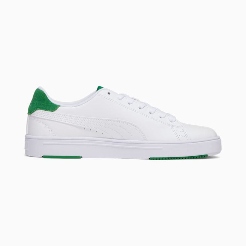 Puma | Women's Serve Pro Lite Sneakers - White-White-Amazon Green-Silver