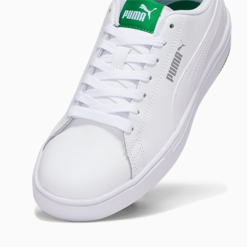 Puma | Women's Serve Pro Lite Sneakers - White-White-Amazon Green-Silver