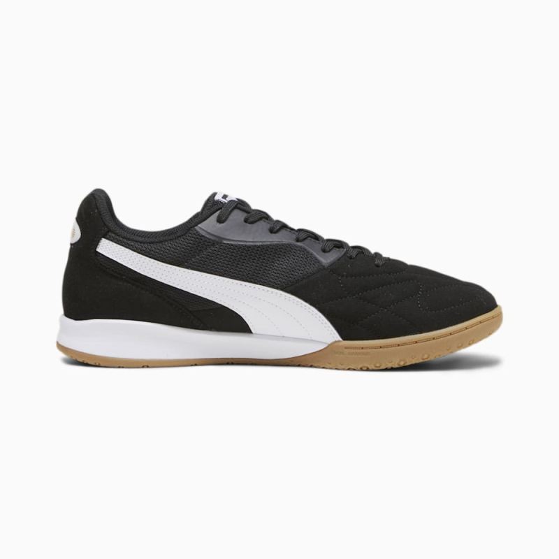 Puma | Men's KING TOP IT Soccer Sneakers - Black-White-Gold