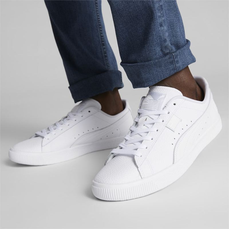 Puma | Men's x TMC Clyde OG Sneakers - White-White