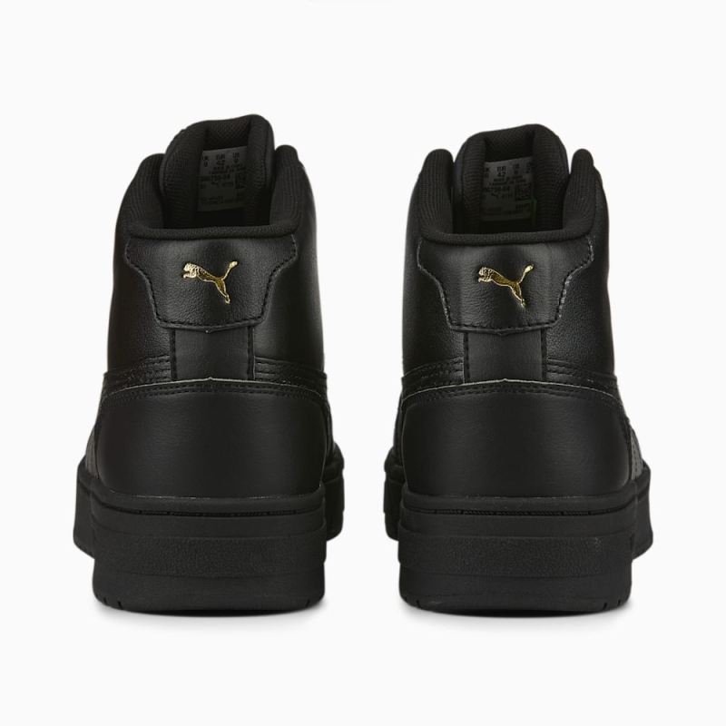 Puma | Women's CA Pro Mid Sneakers - Black-Team Gold