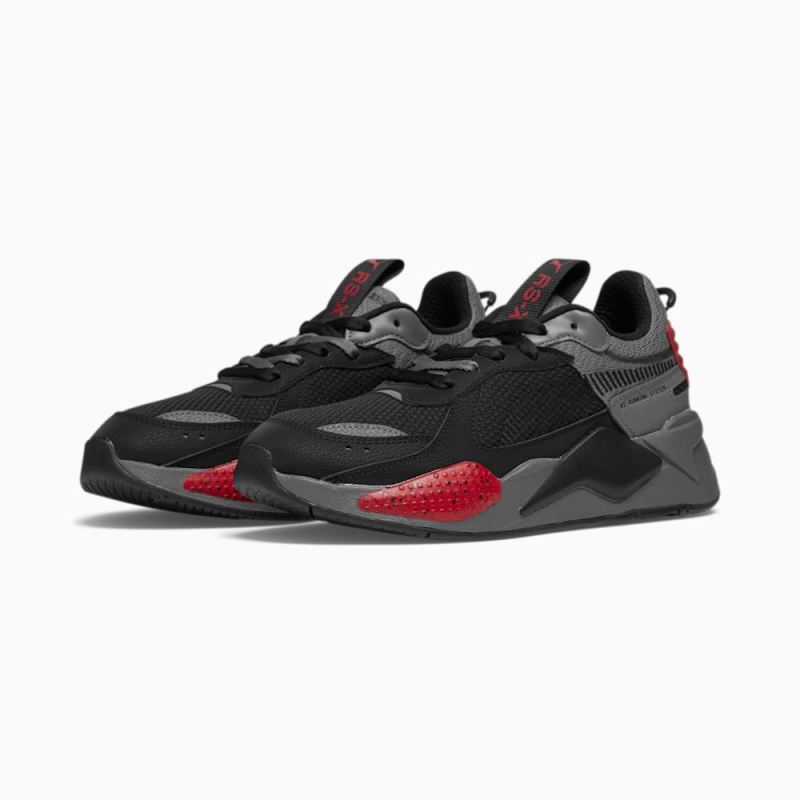 Puma | Men's RS-X Halves Sneakers - CASTLEROCK-Black-High Risk Red