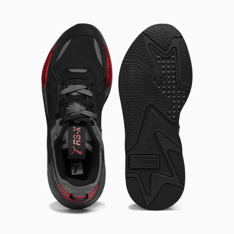 Puma | Men's RS-X Halves Sneakers - CASTLEROCK-Black-High Risk Red